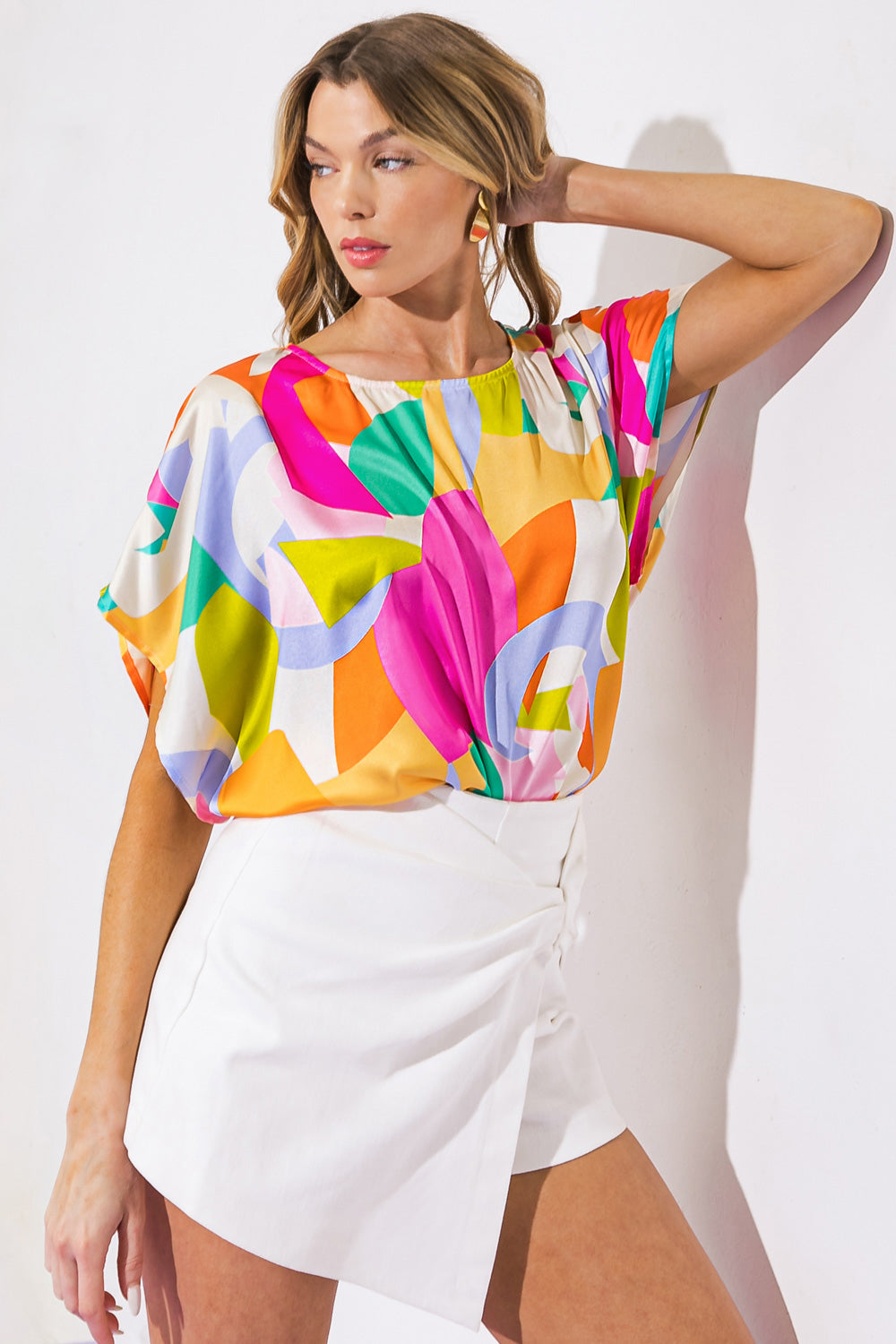 BREATHE FREELY WOVEN TOP Flying Tomato